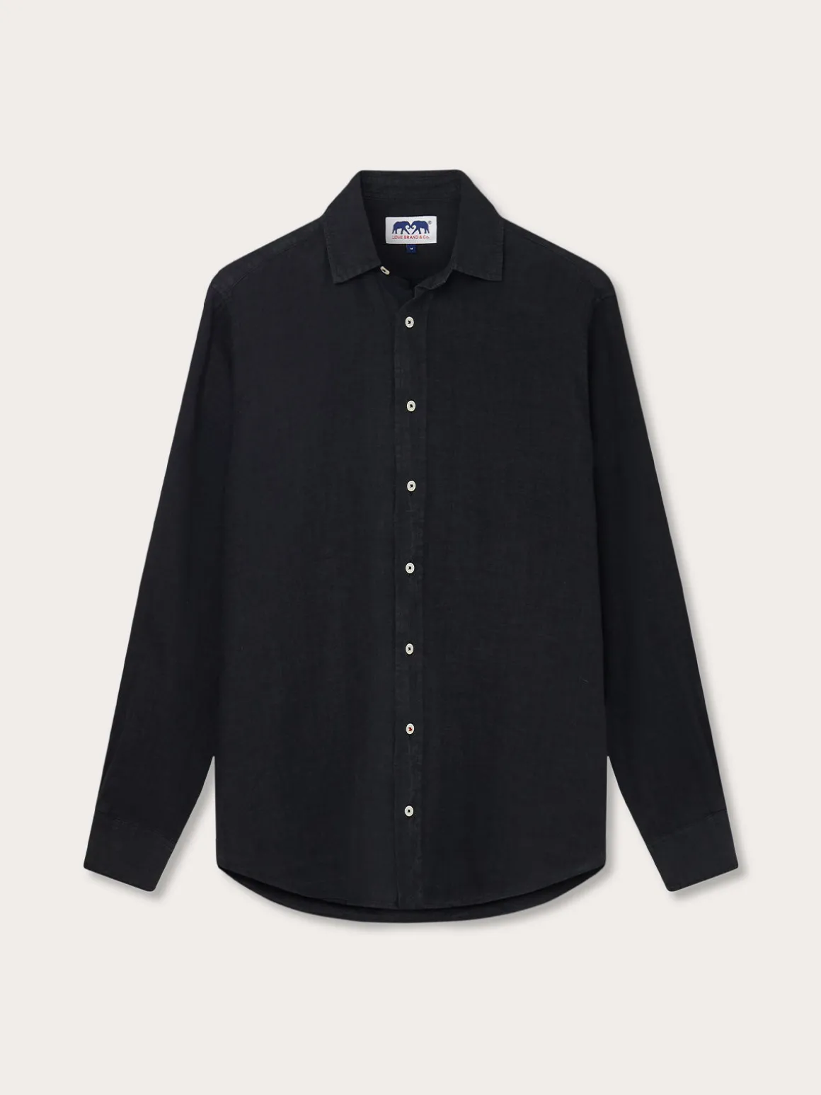 Men's Volcanic Black Abaco Linen Shirt