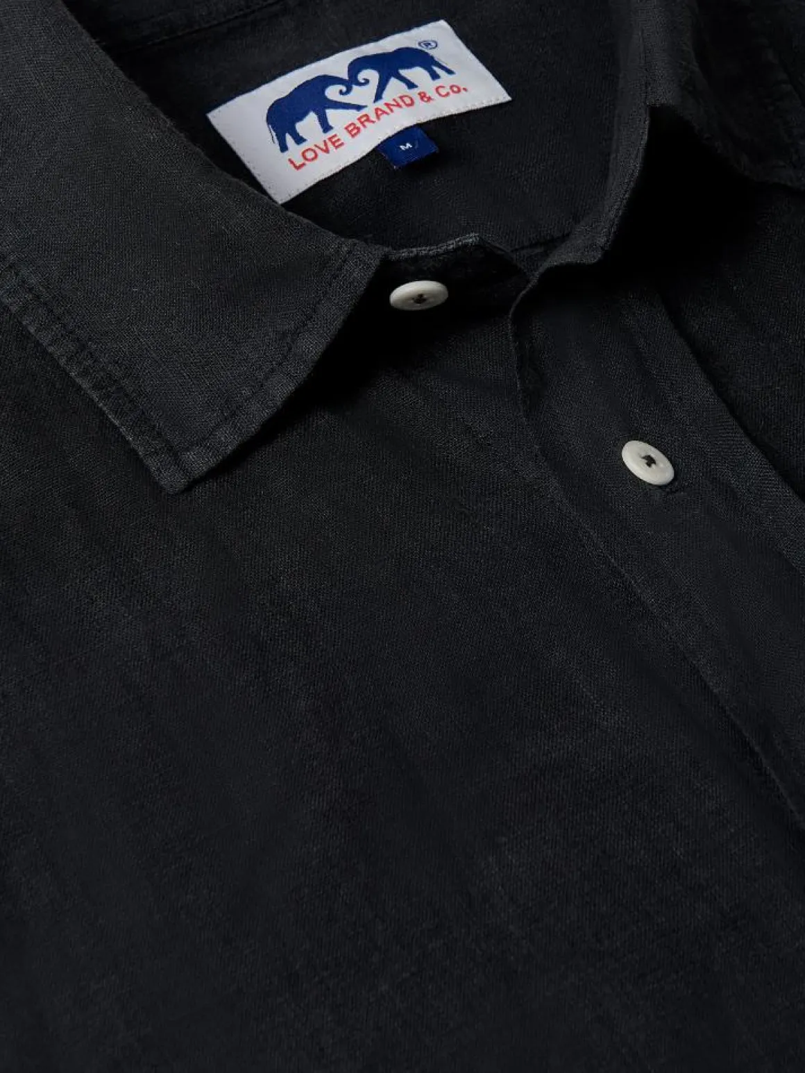 Men's Volcanic Black Manjack Linen Shirt