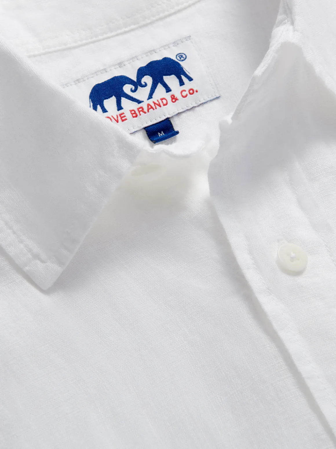 Men's White Andros Linen Shirt