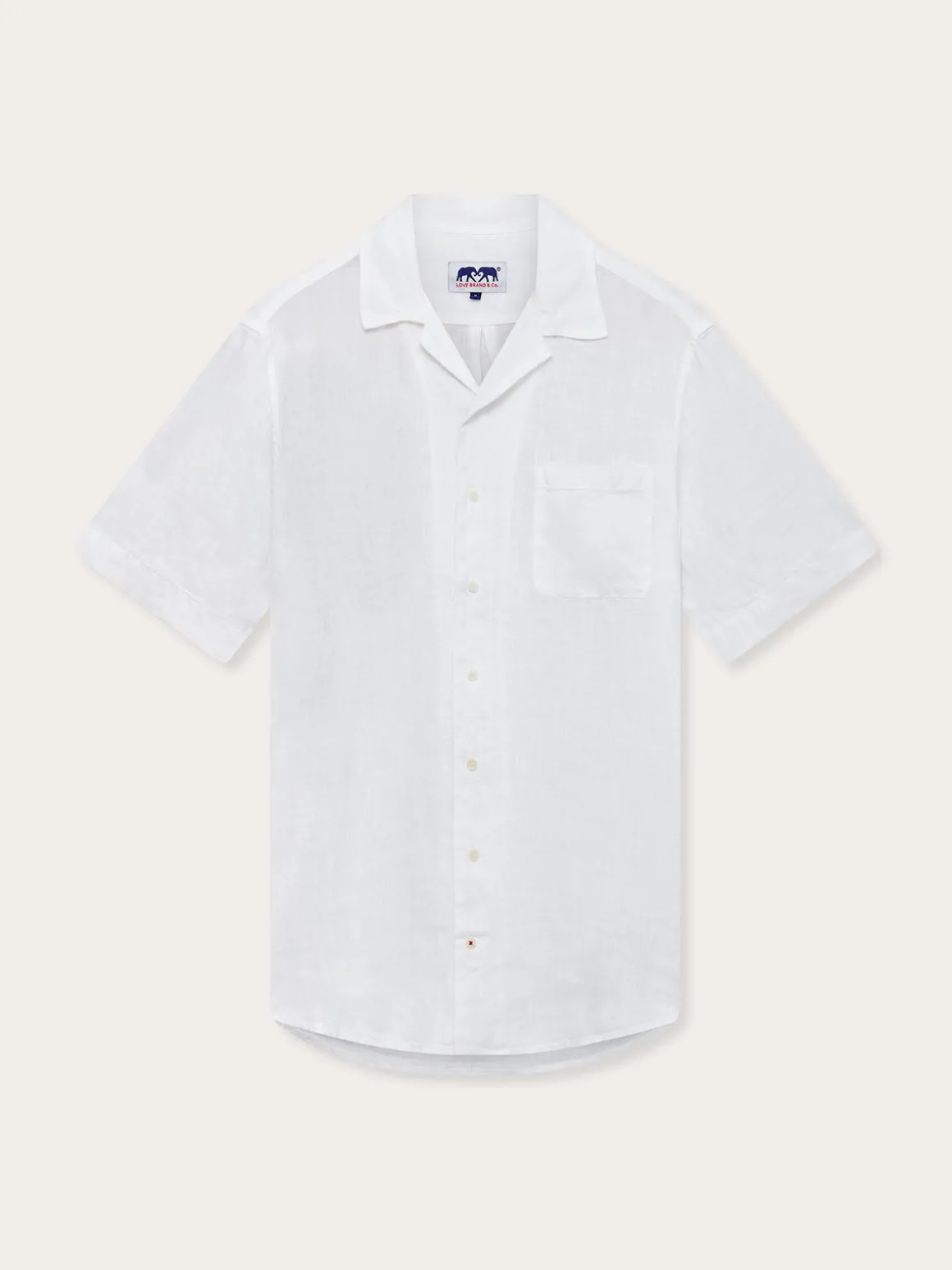 Men's White Arawak Linen Shirt