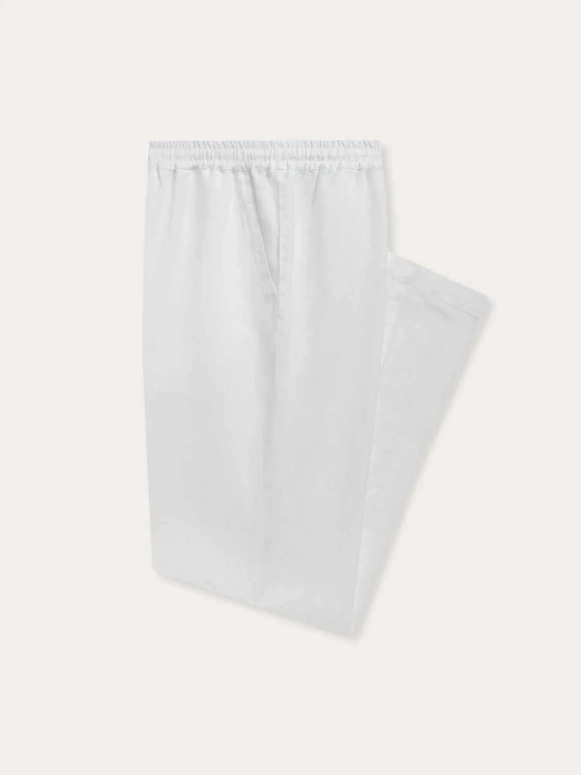 Men's White Eleuthera Linen Trousers