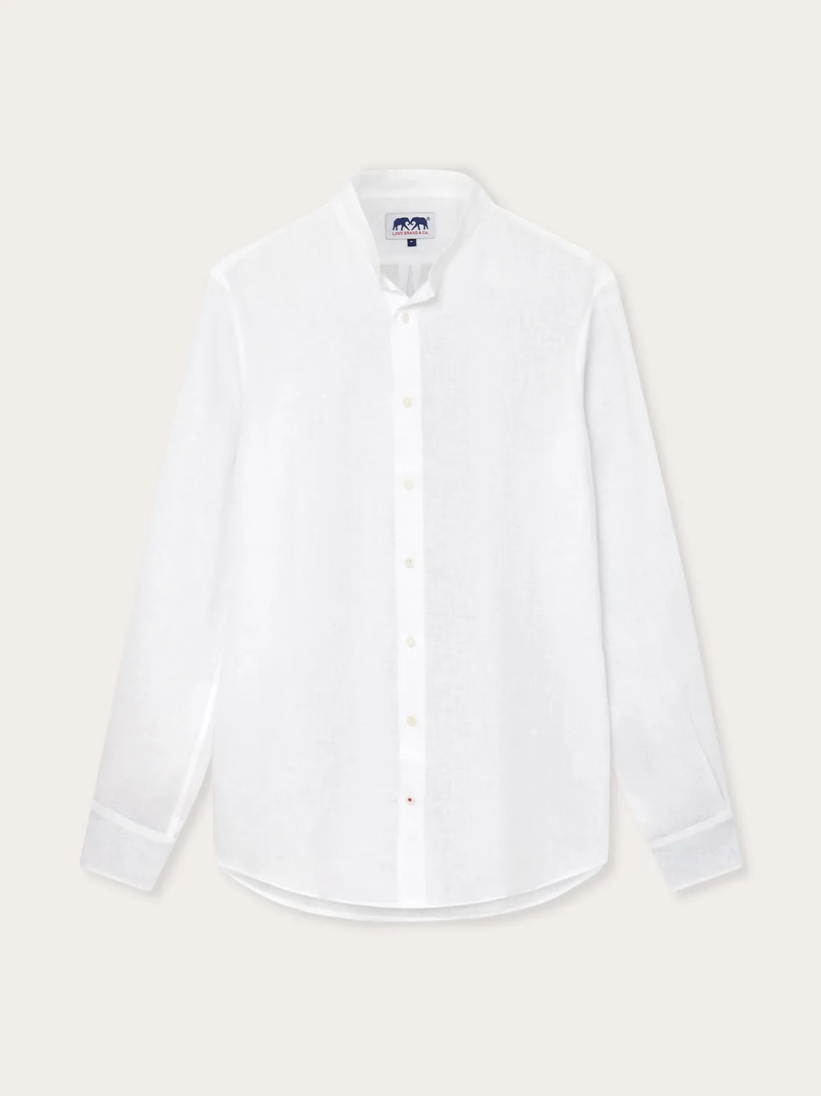 Men's White Go With The Flow Maycock Linen Shirt