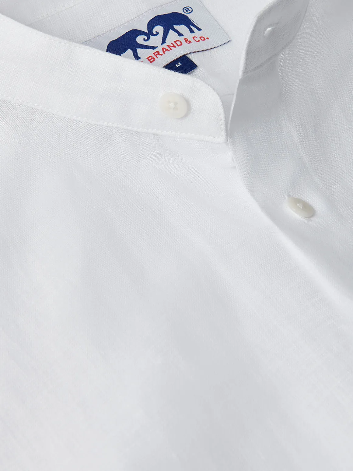 Men's White Go With The Flow Maycock Linen Shirt