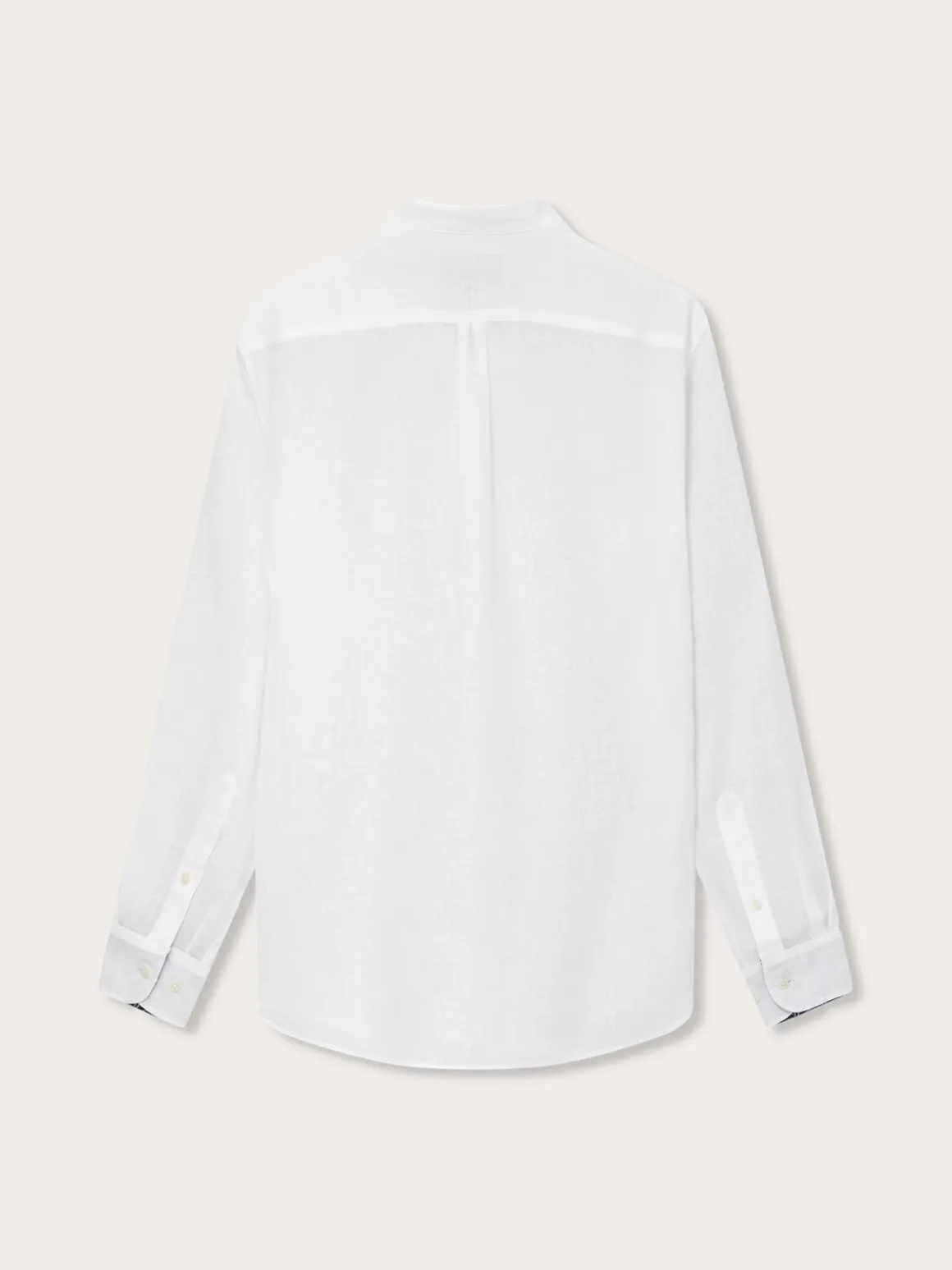 Men's White Go With The Flow Maycock Linen Shirt