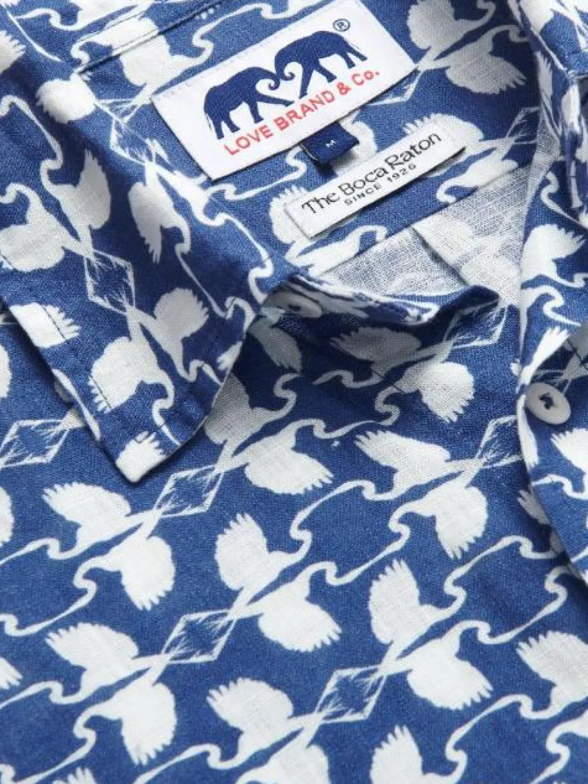 Men's White Heron Abaco Linen Shirt