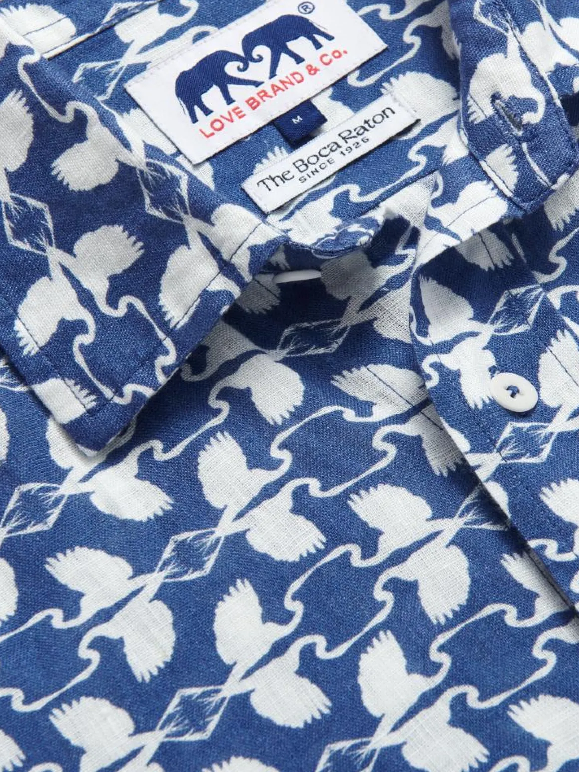 Men's White Heron Manjack Linen Shirt
