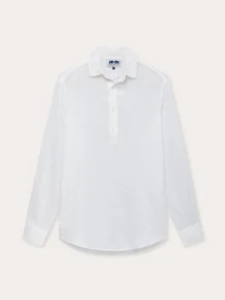 Men's White Hoffman Linen Shirt