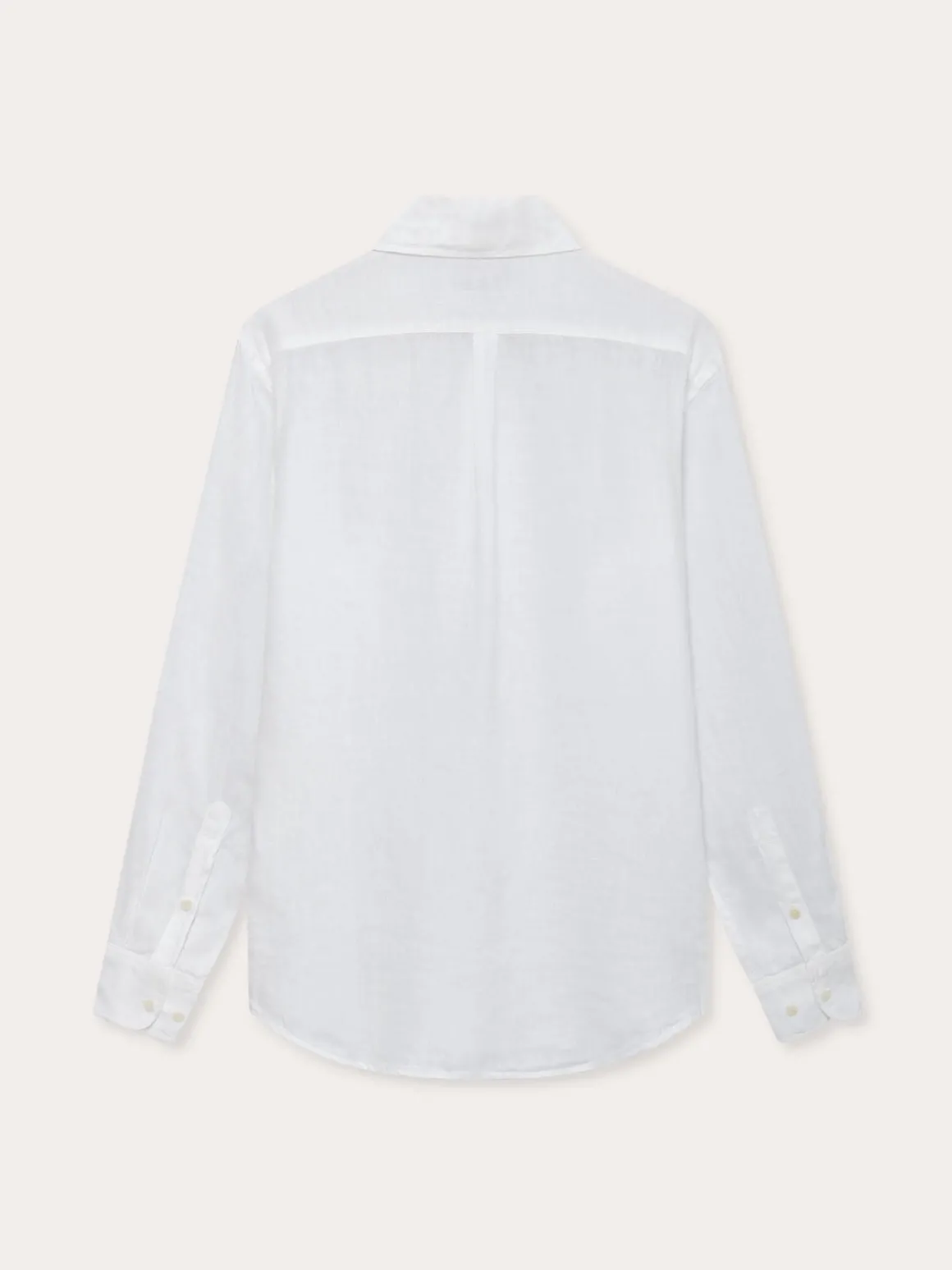Men's White Hoffman Linen Shirt