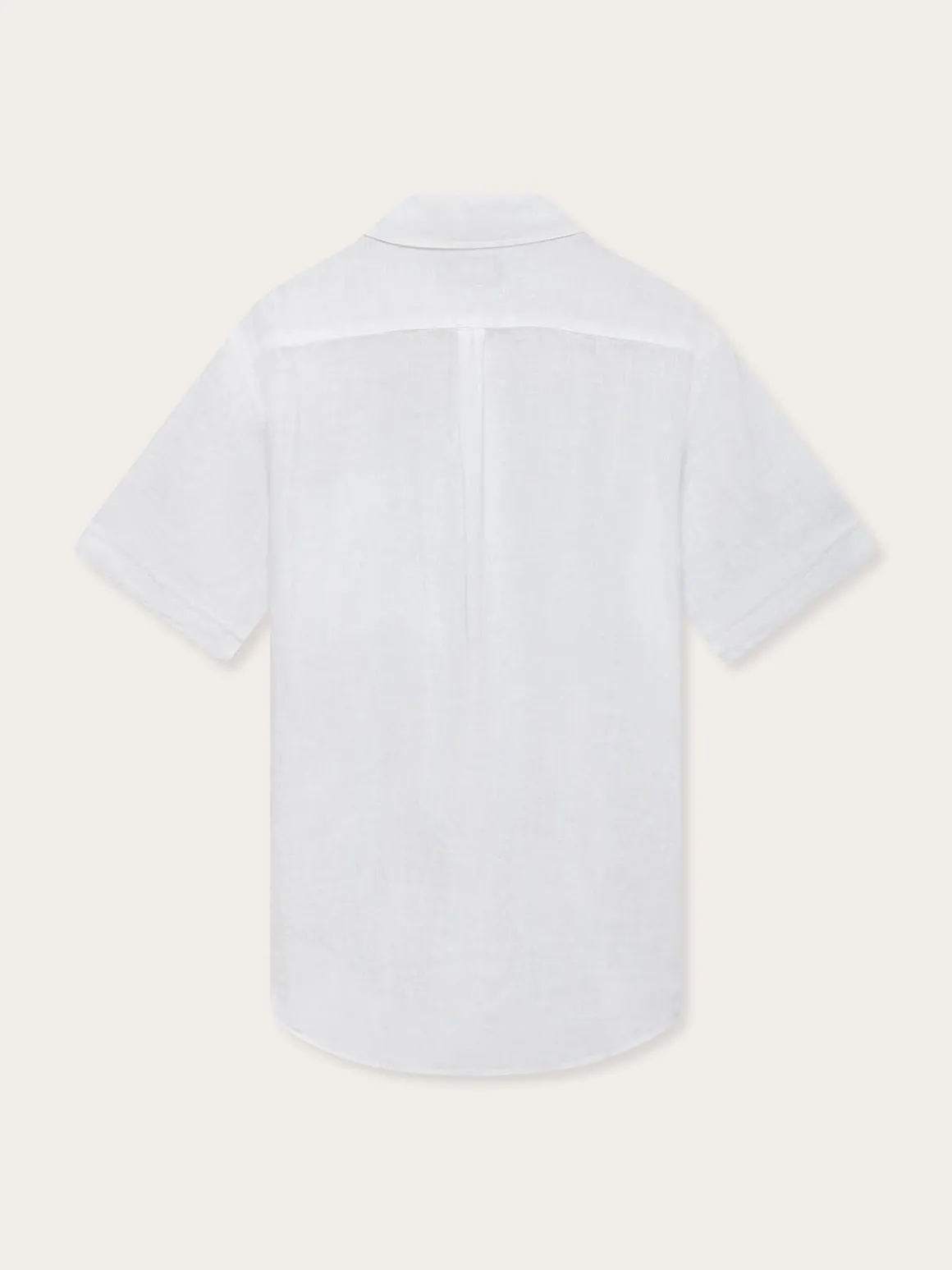 Men's White Manjack Linen Shirt