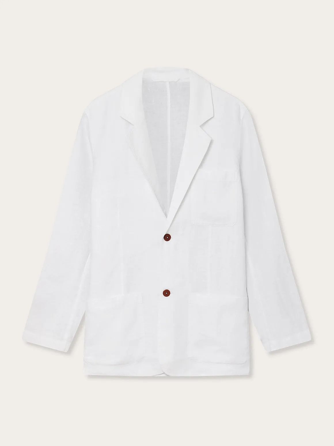 Men's White Nassau Linen Jacket