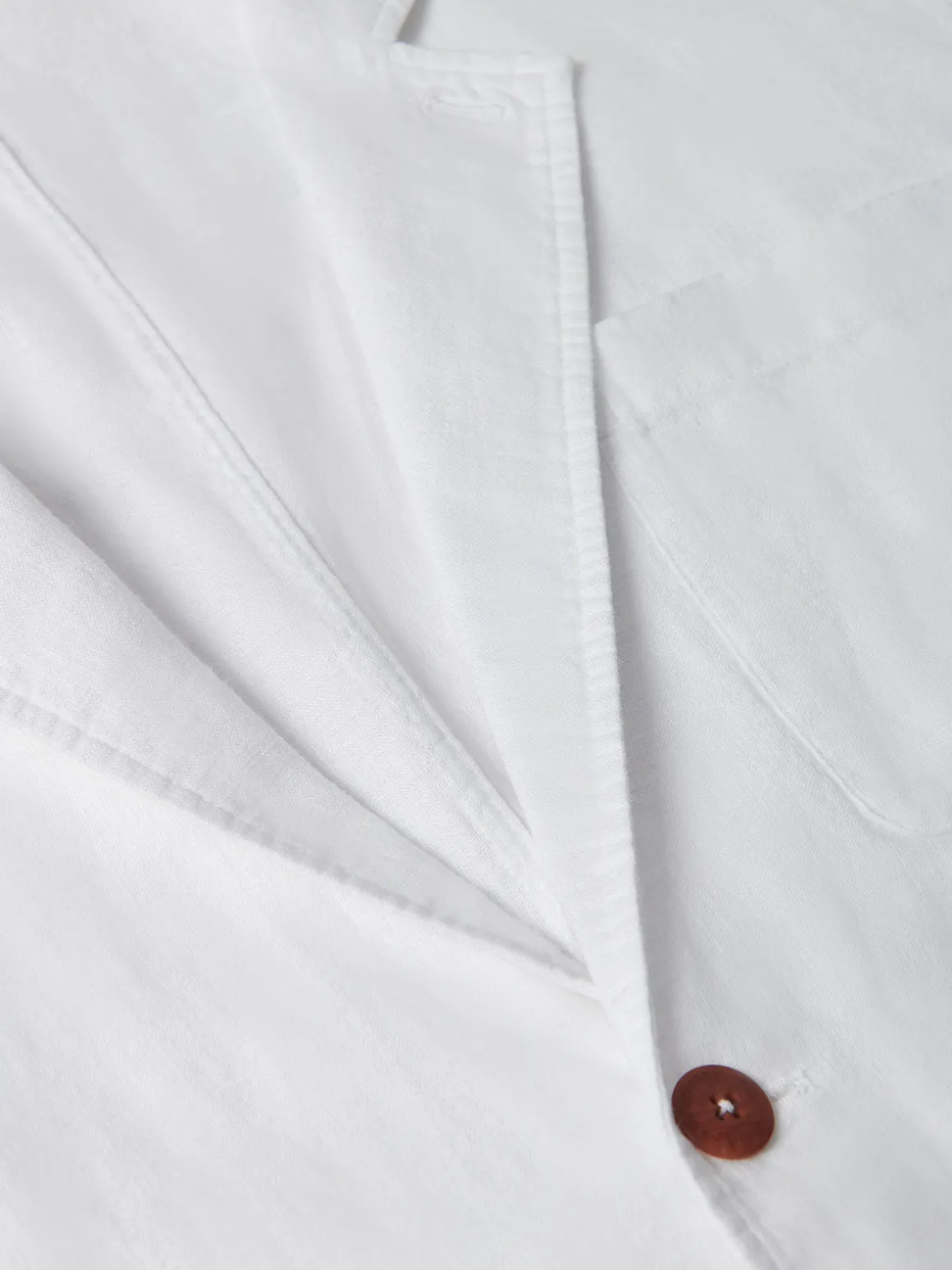 Men's White Nassau Linen Jacket