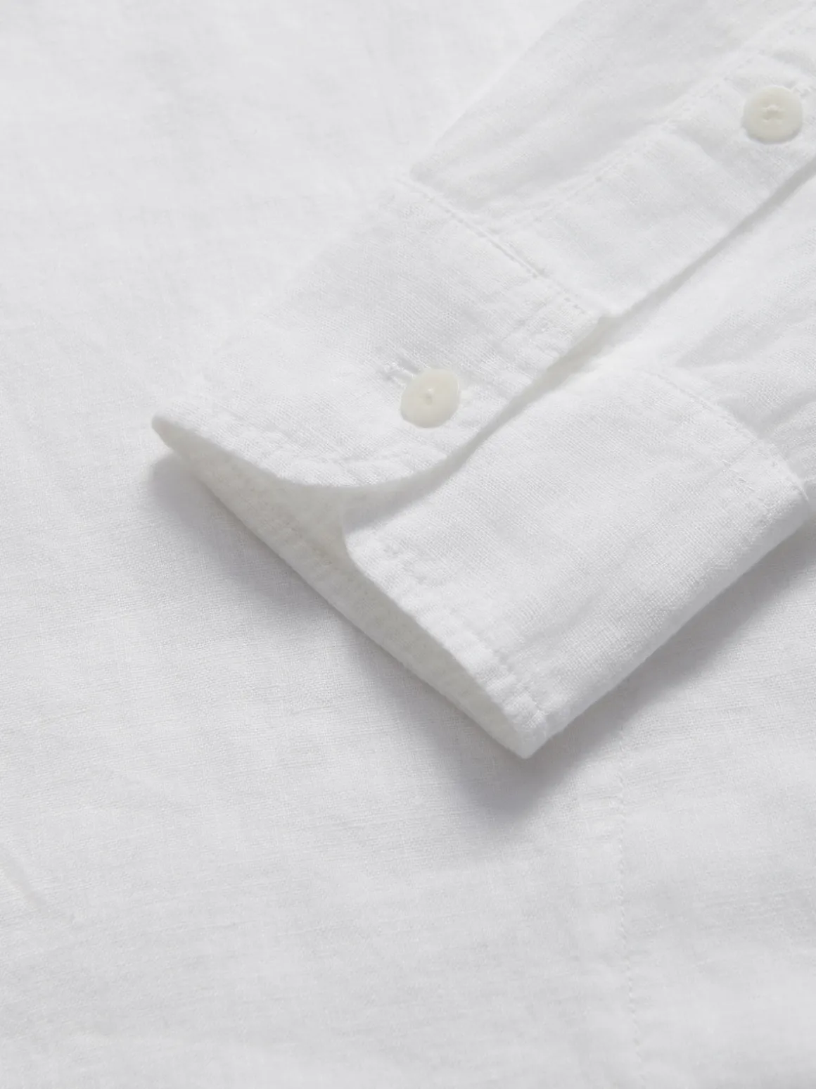 Men's White Windermere Linen Hoodie