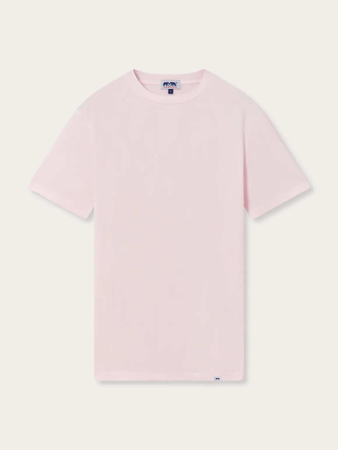 Pastel Pink Mens Cotton T-Shirt