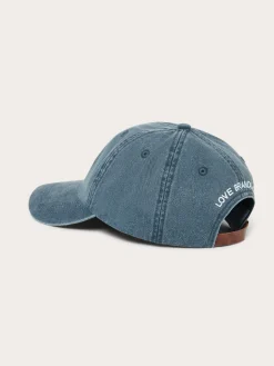 Washed Navy Crisby Cap with Vegan Leather Strap