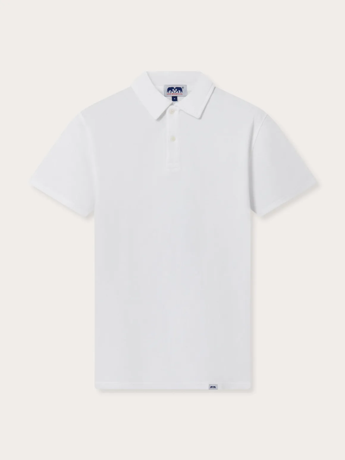 White Mens Cotton Polo Shirt