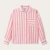 Womens Strawberries & Cream Inagua Linen Shirt