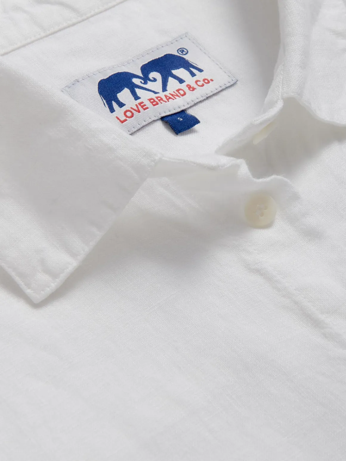 Womens White Inagua Linen Shirt