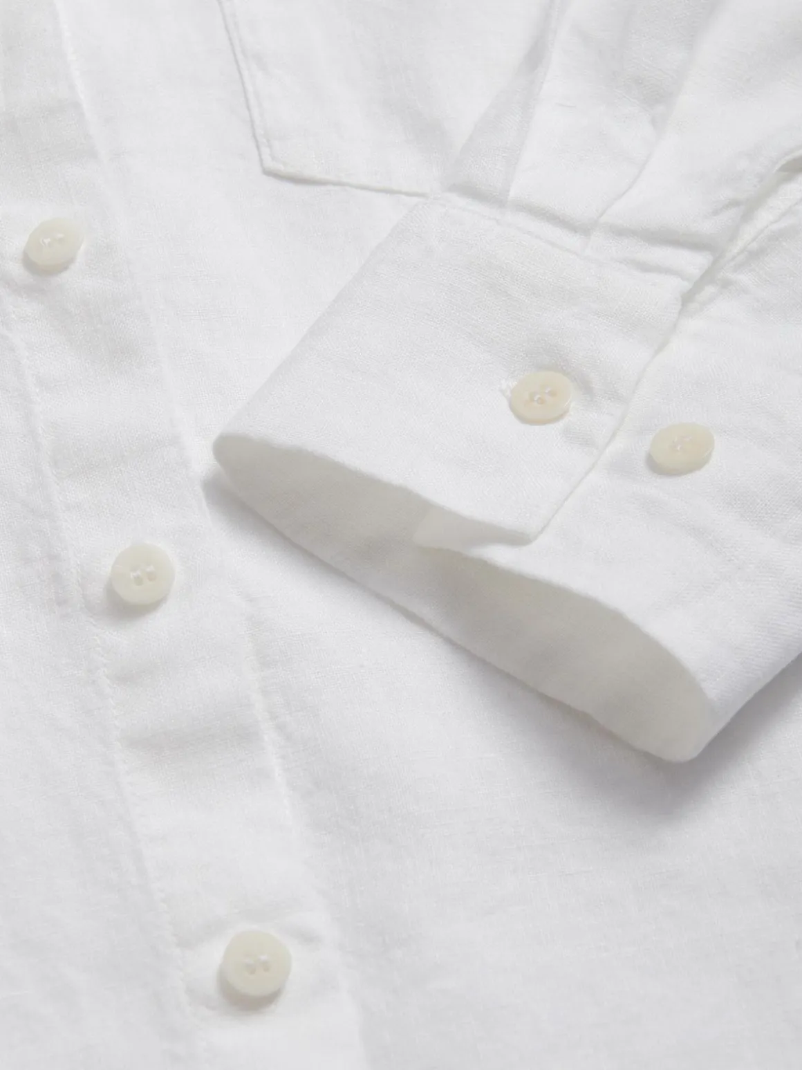 Womens White Inagua Linen Shirt