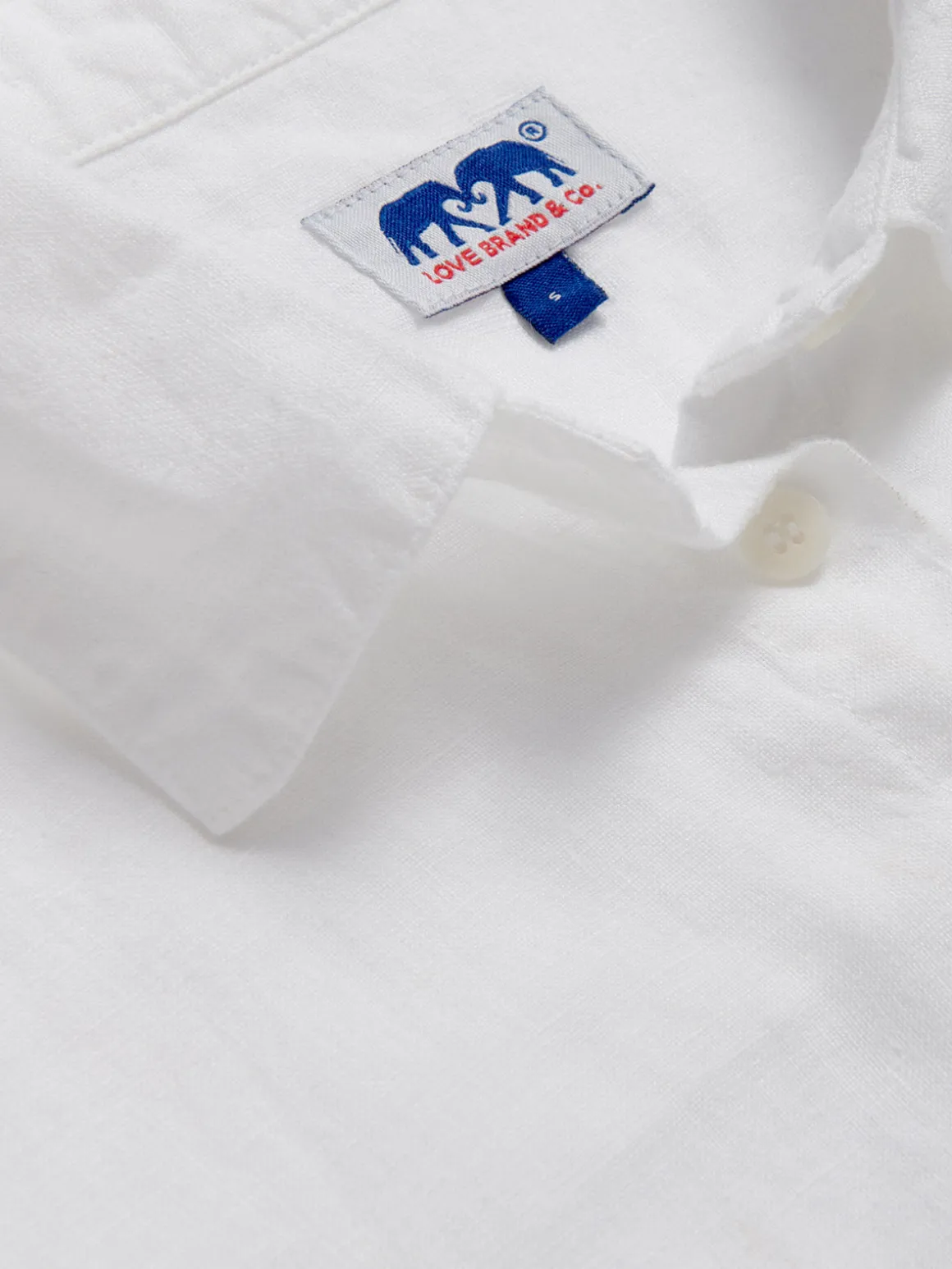 Womens White Sapodilla Linen Shirt Dress